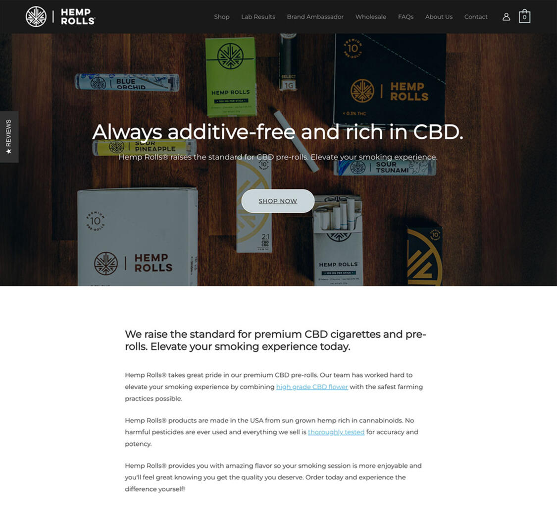 Hemp Rolls Website