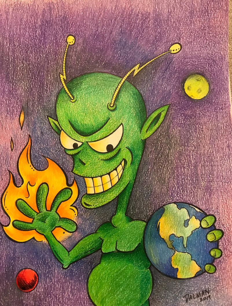 Alien Eviction Illustration