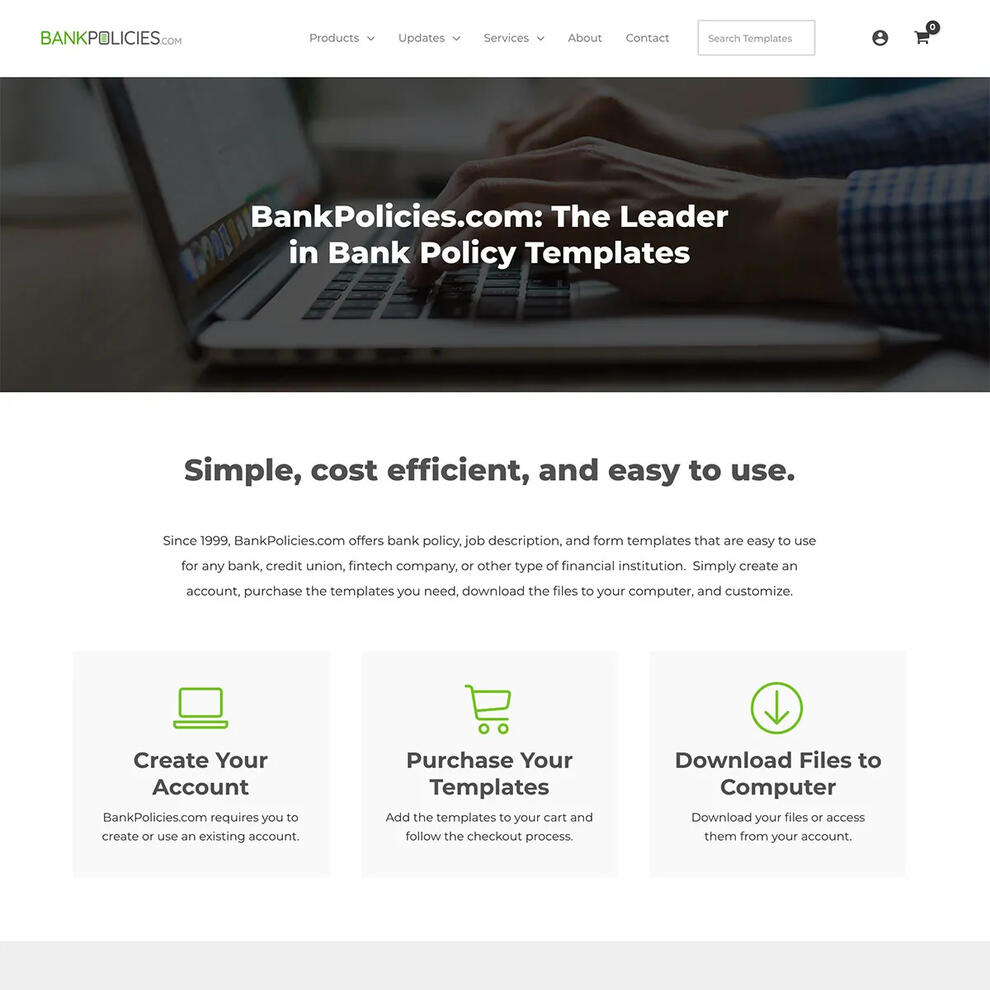 BankPolicies.com Website